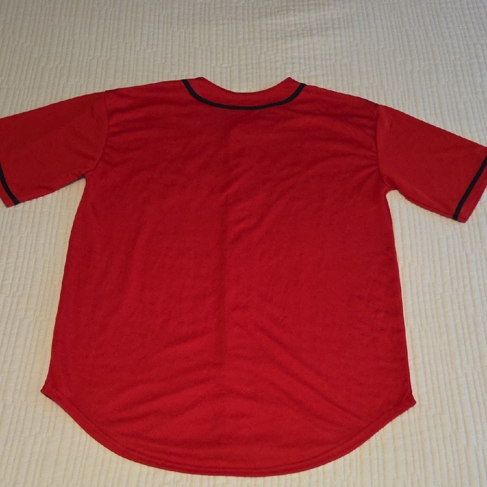 Red Mens Mexico Baseball Jersey 2XL - Picture 4 of 5